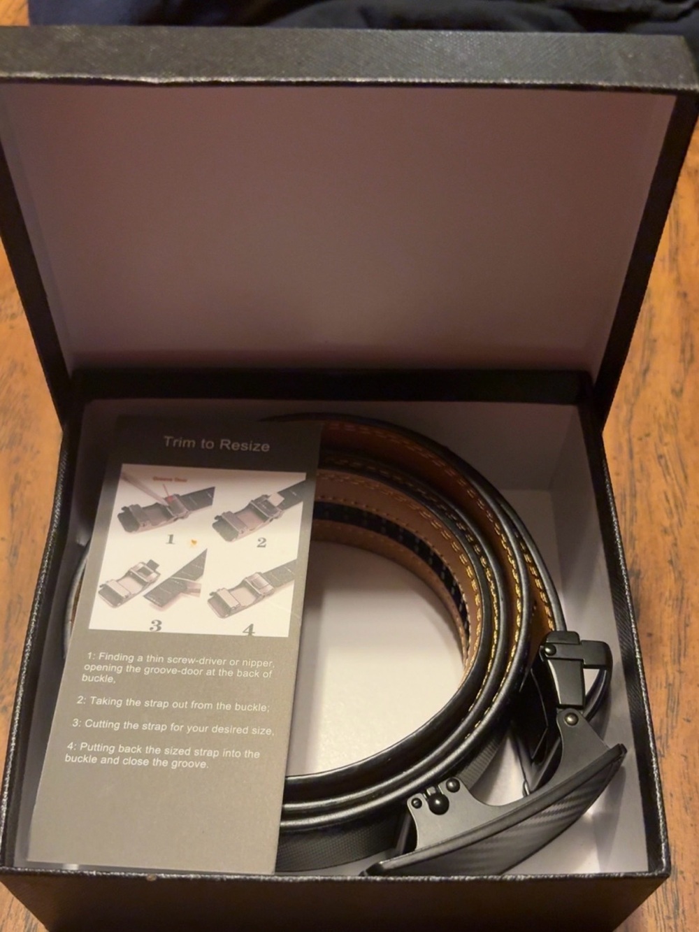 Men's Leather Dress Belt - Black and Brown